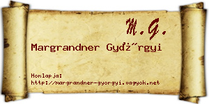 Margrandner Györgyi névjegykártya